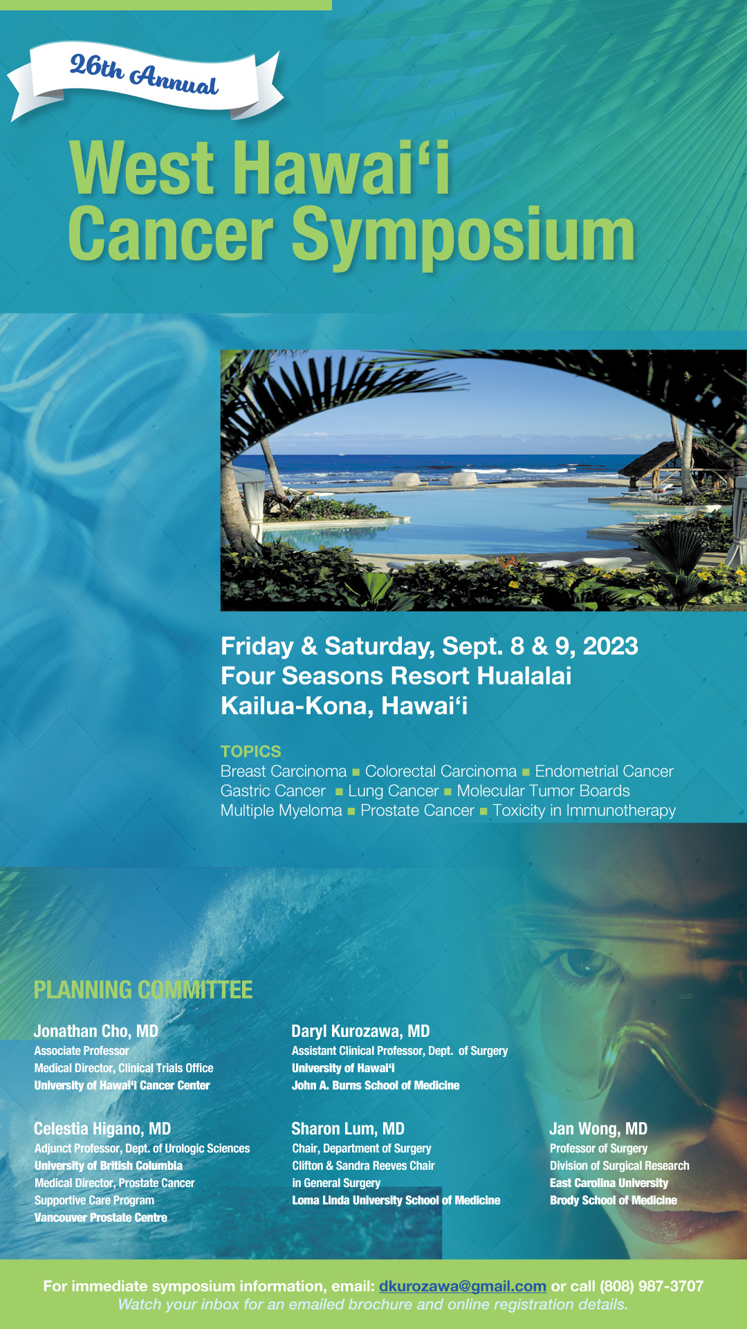 Program Information & Pricing West Hawaii Cancer Symposium